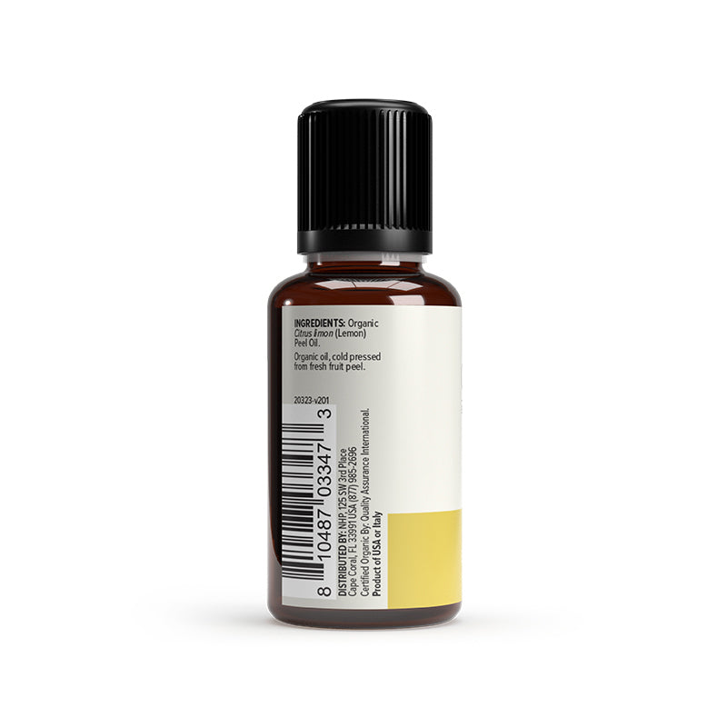 Ola Botanicals Organic Lemon Essential Oil - Brighten Your Day with Ola Botanicals® Organic Lemon Essential Oil: Pure Zest for a Fresh, Uplifting Atmosphere!