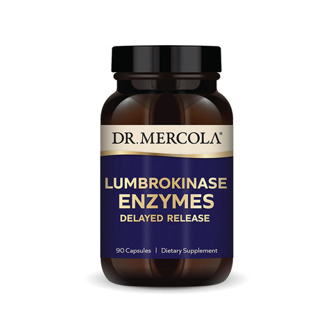 Dr. Mercola's Lumbrokinase Enzymes - supports heart health, blood flow, and balanced energy levels with a delayed-release formula. Available at BiosenseClinic.com