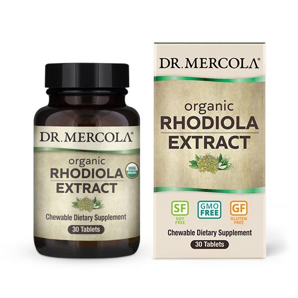 Dr Mercola Organic Rhodiola Extract 30 tablets - biosenseclinic.com