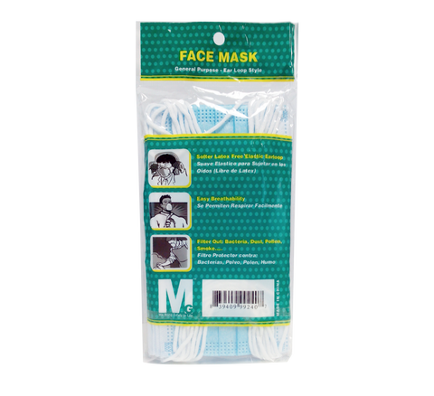M.G.I Face Mask Ear Loop Style (10 Packs) - Biosense Clinic