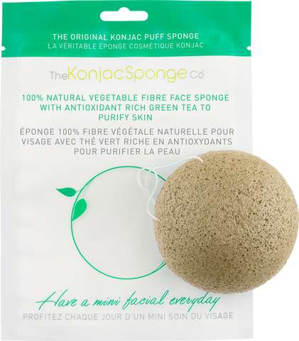 Konjac & Green Tea Facial Sponge Puff - Biosense Clinic